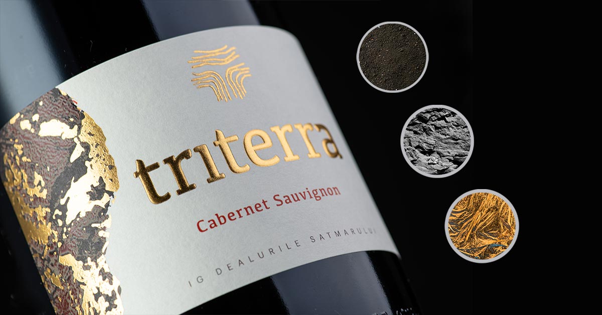 Wine label Triterra | Rottaprint Embellishment wine labels | Rottaprint